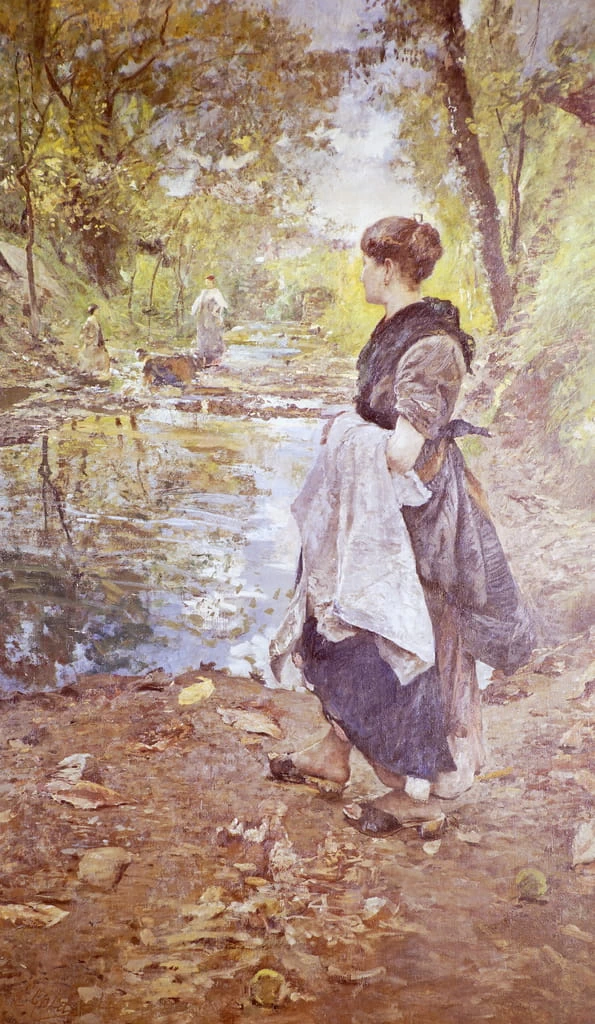 Lavandaie in Brianza - Galleria Internazionale d’Arte Moderna, Ca’ Pesaro, Venezia